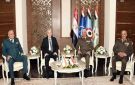 وزير الدفاع ورئيس الأركان يعقدان عدد من اللقاءات الثنائية مع قادة الوفود العسكرية