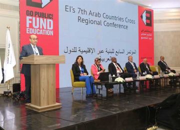  تحويل المدارس إلى أهداف عسكرية جريمة ضد الإنسانية .. تصريحات نائب التعليم خلال مؤتمر التعليم الدولي