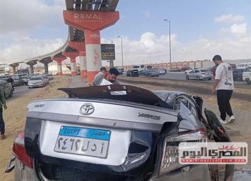 حادث مروع على طريق المحور بأكتوبر.. السائق يصارع الموت بعد ارتطام سيارة بالرصيف حادث مروع على طريق المحور بأكتوبر.. السائق يصارع الموت بعد ارتطام سيارة بالرصيف
