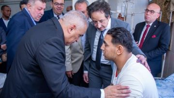 رئيس جامعة طنطا يتفقد مستشفى الطوارئ ويطمئن على حالة مصاب السيرك ..شاهد