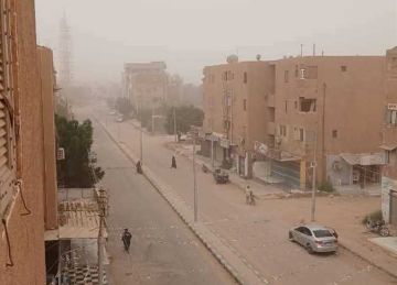 في الوادى الجديد.. سماء صفراء وهواء برائحة التراب