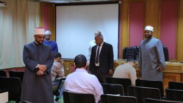 أمين البحوث الإسلامية يتفقد فعاليات الاختبارات التحريرية للمتقدمين لعضوية لجنة مراجعة المصحف