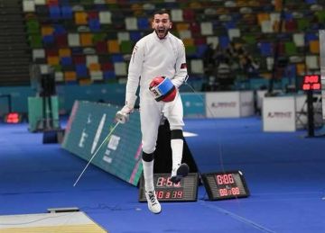 وزير الشباب والرياضة يهنيء محمود السيد بذهبية سيف المبارزة في بطولة العالم بالصين