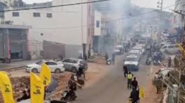 حزب الله يشيع 14 قتيلا في بلدة بليدا و32 قتيلا في بلدة الطيبة جنوب لبنان