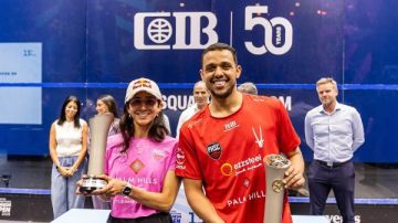 سيطرة مصرية.. مصطفى عسل ونوران جوهر يفوزان ببطولة الجونة للإسكواش