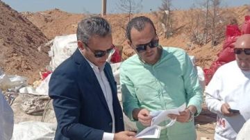 حملة مفاجئة للتفتيش على موقع جمع وفرز المخلفات ببلبيس .. صور