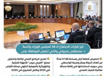 مجلس الوزراء يخصص 2500 فدان لتنفيذ مشروع الغابات الشجرية بالمنيا