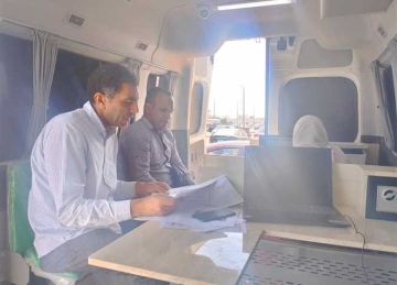 تشغيل سيارة المركز التكنولوجي المتنقل لخدمة مواطني حي جنوب الغردقة