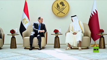 الرئيس المصري يصل إلى الدوحة