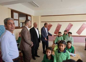 محافظ المنيا يتفقد مدرسة العباسية للتعليم الأساسي في مغاغة