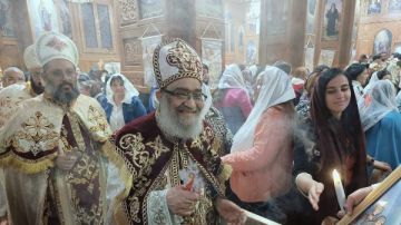 الشمامسة الأطفال يخطفون الأنظار في قداس عيد القيامة المجيد ببورسعيد شاهد