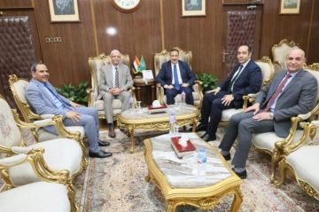 محافظ المنوفية يلتقي رئيس الجامعة لبحث تعظيم أوجه التعاون المشترك في القطاعات الخدمية والتنموية محافظ المنوفية يلتقي رئيس الجامعة لبحث تعظيم أوجه التعاون المشترك في القطاعات الخدمية والتنموية