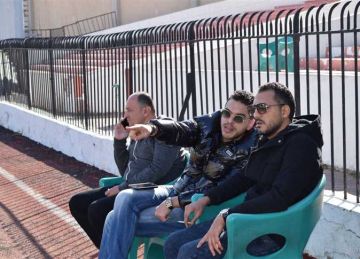 الأوليمبي يختتم تدريباته استعدادا لـ ترقى المحترفين .. و أبو زهرة يزور المران (صور)