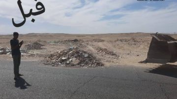 رئاسة حي شمال الغردقة تشن حملة موسعة لرفع مخلفات البناء من الطرق