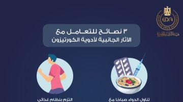 لو بتاخد دواء فيه كورتيزون .. نصائح مهمة لمنع حدوث مضاعفات لو بتاخد دواء فيه كورتيزون .. نصائح مهمة لمنع حدوث مضاعفات