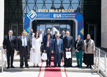 رئيس جامعة مصر للمعلوماتية يستقبل وفدا إيطاليا لبحث وظائف المستقبل رئيس جامعة مصر للمعلوماتية يستقبل وفدا إيطاليا لبحث وظائف المستقبل