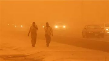 الأرصاد الجوية تحذر من العاصفة الترابية على غالبية أنحاء الجمهورية