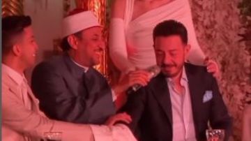 أول فيديو وصور من زواج ليلي أحمد زاهر وهشام جمال