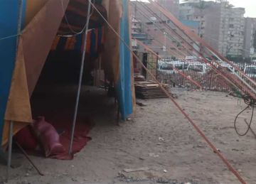 بعد واقعة هجوم النمر.. إزالة سيرك أنوسة كوتة فى طنطا (صور) بعد واقعة هجوم النمر.. إزالة سيرك أنوسة كوتة فى طنطا (صور)