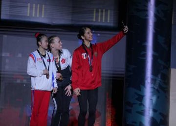 جودي عبدالله تحقق برونزية جهاز حصان القفز في بطولة كأس العالم للجمباز الفني