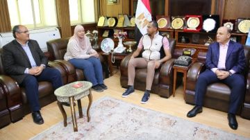 محافظ كفر الشيخ يستقبل وزير الزراعة والثروة الحيوانية بمدغشقر صور