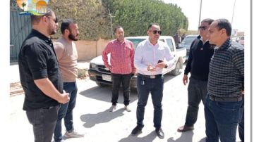 رئيس جهاز القرى السياحية يتفقد أعمال رفع كفاءة وتطوير منطقة الشانزليزيه والطرق