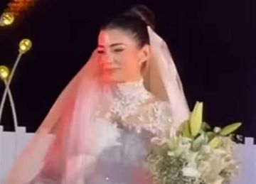 فستان ملكي وتسريحة راقية.. إطلالة ليلى زاهر في ليلة العمر تخطف الأنظار (صور) فستان ملكي وتسريحة راقية.. إطلالة ليلى زاهر في ليلة العمر تخطف الأنظار (صور)