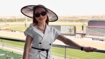 أسما إبراهيم تتألق في إطلالة ملكية خلال كأس دبي العالمي للخيول صور