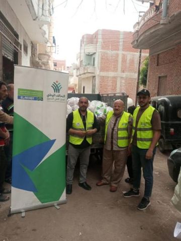 مؤسسة العربي عضو التحالف الوطني توزع لحوما على الأسر الأولى بالرعاية