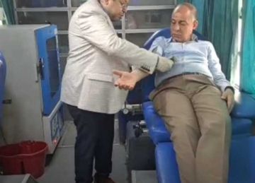 محافظ المنيا يطلق حملة قومية للتبرع بالدم
