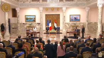 بث مباشر.. الرئيس السيسي ونظيره الفرنسي يشهدان توقيع عدد من الاتفاقيات ومذكرات التفاهم