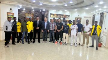 علي القرقاري يزور المعسكر التدريبي المغلق لمنتخب بنين للكونغ فو بالإسماعيلية