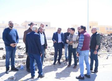 محافظ مطروح يتفقد مشروع رفع كفاءة شارع علم الروم  محافظ مطروح يتفقد مشروع رفع كفاءة شارع علم الروم