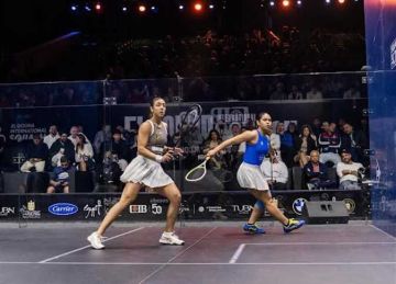 هانيا الحمامي تحجز مقعدها في نصف نهائي بطولة الجونة للاسكواش