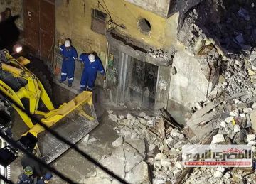 توقف أعمال البحث.. انتشال جثة سيدة من أسفل أنقاض عقار اللبان في الإسكندرية