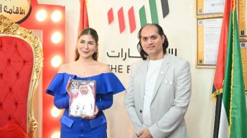 ملك قورة تحصل على الإقامة الذهبية بالإمارات