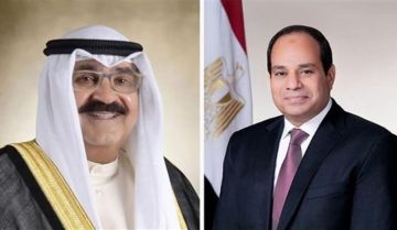 الرئيس السيسي يلتقي الشيخ مشعل الأحمد الجابر الصباح أمير الكويت بمقر الديوان الأميري الرئيس السيسي يلتقي الشيخ مشعل الأحمد الجابر الصباح أمير الكويت بمقر الديوان الأميري