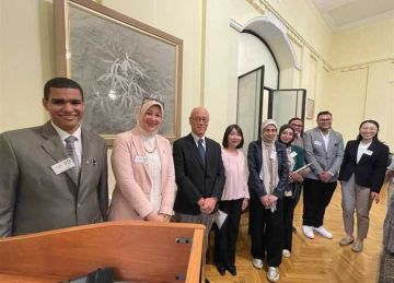 طلاب المركز الياباني بجامعة أسيوط يشاركون في أمسية ثقافية