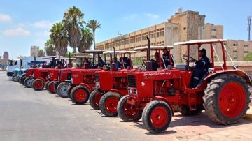 محافظ كفر الشيخ يكلف بصيانة وإصلاح المعدات المتهالكة.. صور