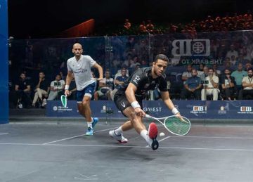 مصطفى عسل ونوران جوهر يحافظان على صدارة التصنيف العالمي للاسكواش