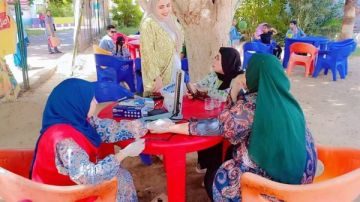 الصحة تؤمن احتفالات الربيع بالوادى الجديد بفرق طبية الصحة تؤمن احتفالات الربيع بالوادى الجديد بفرق طبية