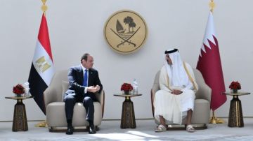 شاهد لحظة استقبال أمير قطر لـ الرئيس السيسي شاهد لحظة استقبال أمير قطر لـ الرئيس السيسي