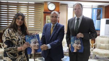 محافظ المنيا يستقبل السفير البلجيكي وزوجته لدعم سبل التعاون بين الجانبين