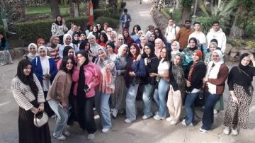 متحف قصر الأمير محمد علي بالمنيل يستقبل زيارة طلاب الآداب قسم الآثار جامعة المنصورة