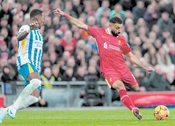 يا لجنونك .. حساب الدوري يتغنى بهدف محمد صلاح ضد برايتون (فيديو)  يا لجنونك .. حساب الدوري يتغنى بهدف محمد صلاح ضد برايتون (فيديو)