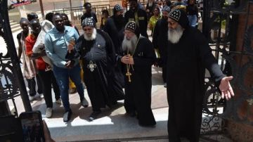 زيارة نيافة الأنبا مارتيروس ومجموعة من الخدام بالسودان لدير الأنبا بيشوي 