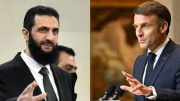 ماكرون يستقبل الشرع في قصر الإليزيه