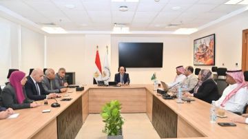 وزير الري يلتقي ممثلي شركة حلول التقنية والتطوير السعودية لبحث التنسيق المشترك وزير الري يلتقي ممثلي شركة حلول التقنية والتطوير السعودية لبحث التنسيق المشترك