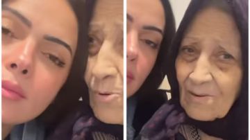 برجاء الدعاء لها.. نبيلة عبيد تنعى والدة المخرج خالد الحجر