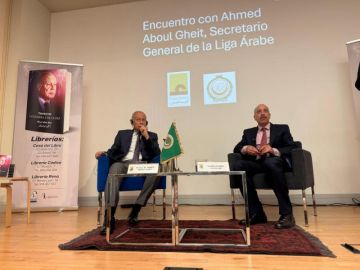 أبو الغيط يشهد إطلاق كتاب شاهد على الحرب والسلام باللغة الإسبانية في مدريد